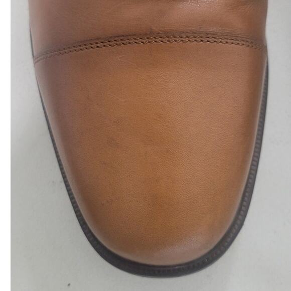 Rockport Dress Shoe Mens 13 Brown Leather Waterproof Slip Resistant No Moisture - Picture 6 of 13